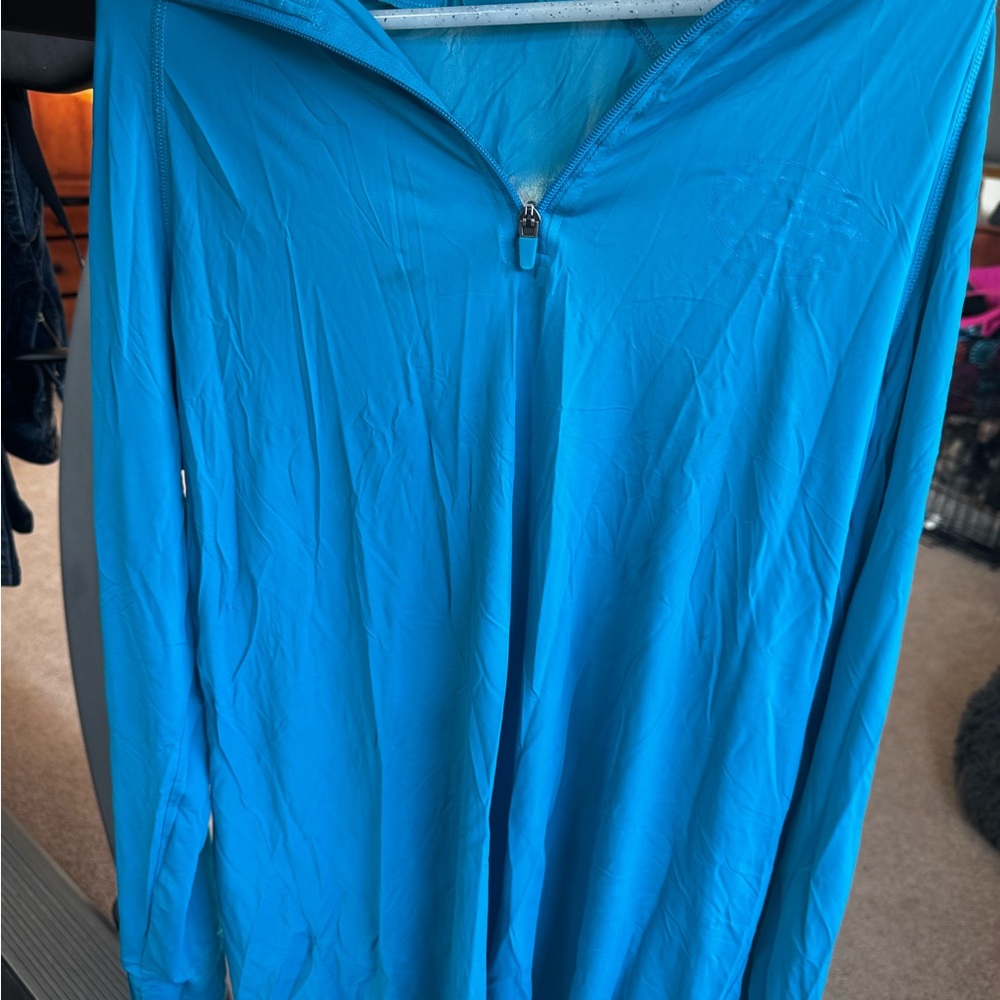 Blue Quarter-Zip Pullover